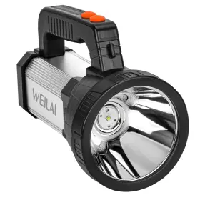 Weilai 760701129515 Superbright Handheld Led Spotlight Flashlight Powerful Searchlight Usb Rechar