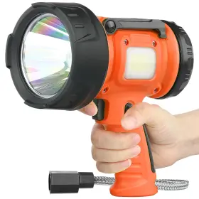 Wenfeng Uszt-wl-or-1 Rechargeable Spotlight Flashlight With 1500 Lumen Led Orange