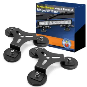 Wfpower Kf-1004772 2 Pack Powerful Magnet Base For Led Light Bar Universal Strong Trian