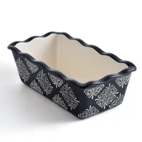 Wisenvoy 741802555595 Ceramic Loaf Pans For Baking Meatloaf And Bread Black