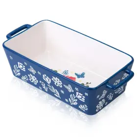 Wisenvoy 780374701139 Bread Pan Loaf 9.8 Inch L X 5.5 W 3.2 H Liters Navy Blue