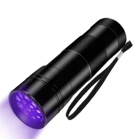 Wollcocer 662211203139 Black Light Uv Flashlight 12 Led 395nm For Ultraviolet Blue Torch S