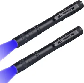 Wondsunson 313049153133 2 X Blue Light Penlight Pen Type Flashlight One Mode Led Torch For Ca
