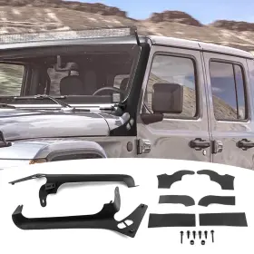 Wsays 70101044#gladiator 50 Inch Windshield Pillar Light Bar Mount Bracket Kit Compatible With Jeep
