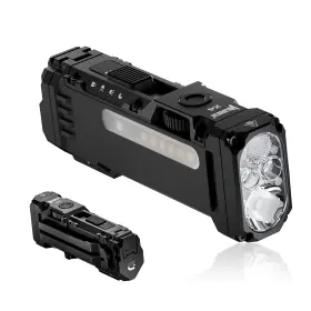 Wuben 192271070353 X4 Edc Rechargeable Flashlight With Rgb Light Led Black