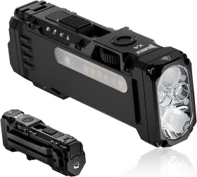Wuben 313023389329 X4 Edc Rechargeable Flashlight With Rgb Light 1500 Lumens Mini