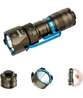 Wuben 401m T4 Tactical Edc Flashlight Rechargeable 850 Lumens Range Desert Tan