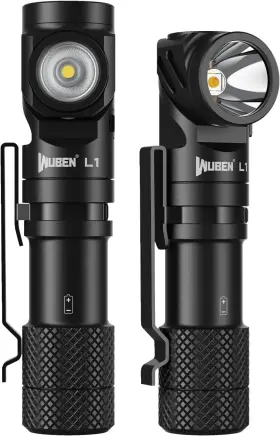 Wuben 445028235233 L1 Rechargeable Flashlight High Lumens 2000 Lumen Bright Tactical Flashli