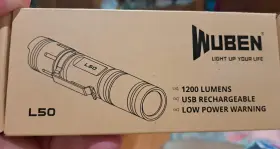 Wuben-l50 Wuben L50 Tactical Flashlight 1200 High Lumens Rechargeable Led