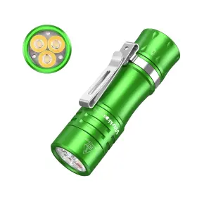 Wurkkos Ts10-gr-rd-6k Ts10 V2 6000k Pocket Edc Flashlight Green Body-mini 90cri Led With