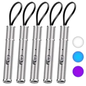 X.store F1576 X.store 5 Pcs Rechargeable Pen Light Flashlight - 3 Modes Pocket W