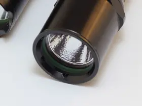 Xeno Rg03/st03 3 1 Ti Black Stainless Bezel Ring For Surefire Z44 6p C2 Etc. Smooth / Flat