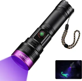 Yemao 313056141123 20w 365nm Uv Flashlight Rechargeable 5000mah Black Light Powerful Ult