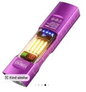 Yemao Ym-m31 Portable Camping Light Multifunctional Flashlight Purple Aluminum Led