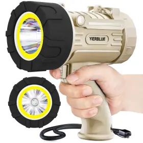 Yierblue 768447605225 Rechargeable Spotlight Floodlight Combo 120 000 High Lumen Led Ip67 Waterpro