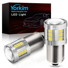 Yorkim 1156-5120 1156 Led Bulb White 3000 Lumens 300% Super Brighter Reverse Light