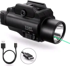 Yg05 Youngood 2500 High Lumens Pistol Laser Light Combo Tactical Led Flashlight Adjustabl