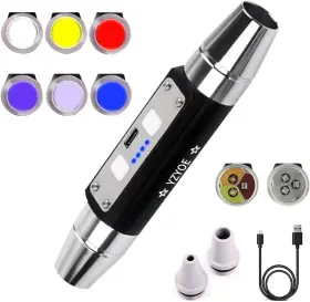 Yzyoe 313050665687 Six Leds Rechargeable Gemstone Flashlight Jade Appraisal Light Super Bright