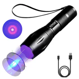 Yzyoe A100-hj 365 Nm Black Light Flashlight Powerful Rechargeablefluorescent Agent De