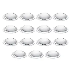 Zaplyte 619668344038 15pcs Diameter 32mm Flat Convex Lens Height 10mm Flashlight Optical