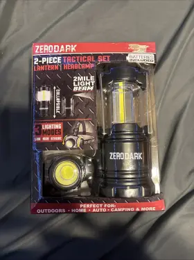 Zerodark Sp1174 Zero Dark 2 Piece Tactical Set Lantern And Headlamp