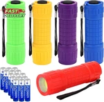 Kunhe 5 Pack Plastic Small Mini Led Cob Flashlights For Kids 100 Lume. Fixed Price $14.47.