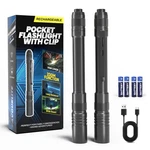 Rechargeable Pen Flashlight 800LM Zoomable Pocket Torch With Clip Waterpro. Fixed Price $56.10.