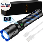 Rechargeable Flashlights High Lumens - 100000 Lm, 5000MAH Battery With Lcd Displ. Fixed Price $34.86.