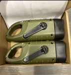 Simpeak 2-PACK Hand Crank Solar Powered Flashlight, Emergency Rechargeable Led. Fixed Price $17.95.