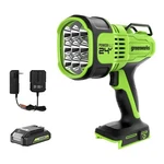 Greenworks 24V Cordless Spot Light Max 3000 Lumens, With 2AH Battery & Charger. Fixed Price $126.49.