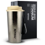 100% Titanium Body 16OZ Travel Mug Double-wall Insulated Cup, Leak-proof. Fixed Price $125.98.
