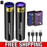 Darkbeam Uv Flashlight 365NM & 395NM Dual Light, Usb Rechargeab. Fixed Price $31.28.