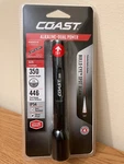 Coast 350 Lumens Bulls-eye Spot Beam Led Flashlight With Batteries. Fixed Price $22.95.