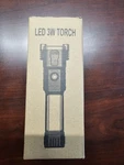 1 Pc Torch Light, Led 3W Rechargeable, Hammer Window Glass, Seat Belt Cutter. Fixed Price $12.00.