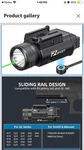 Pz Shoot 2400 Lumens Led Light Green Laser Combo Rechargeable Picatinny. Fixed Price $60.00.