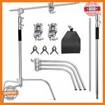 With Boom Arm - Photography Light Stand, Max Height 10.5FT/320CM, 4.2FT/. Fixed Price $179.50.