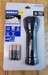 Kobalt Virtually Indestructible Waterproof 350-LUMEN Led Flashlight With Battery. Fixed Price $19.99.