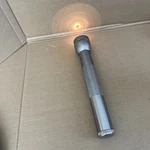 Vintage Mag-lite 3 Cell Battery Silver Flashlight 12.5" Made Usa. Fixed Price $19.00.