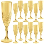 Httbeizi Plastic Champagne Flutes 7OZ Reusable Drinking Glasses Cups Goblets. Fixed Price $35.38.