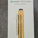 Olight I3T Eos Brass Flashlight - Slim Edc. Fixed Price $65.00.