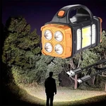 Ifthfour High Lumens Solar Flashlight - Led Work Handheld Searchlight, Golden. Fixed Price $17.36.