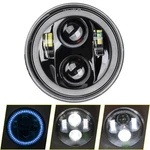 5.75INCH 5-3/4 Black Motorcycle Headlight Smoked Blue Halo Drl For Indian Sco.... Fixed Price $74.95.