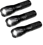 Hilngav 3 Pack Led Rechargeable Flashlight, Super Bright Small Mini Style 4. Fixed Price $20.99.