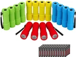 Everbrite 16 Pack Mini Led Flashlight Set Colors With 48 Pcs Aaa Batteries. Fixed Price $18.99.