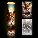 2 Pcs Catholic Prayer Candle Card Set 8" Led Flameless Devo. Fixed Price $15.93.
