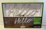 Ashland Led Neon Hello Sign New In Box Uses 3 Aa Batteries. Fixed Price $9.25.