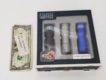 Saddlebred Men's Gift Box Of Everest Flashlights 3-PACK Black Silver & Blue. Fixed Price $19.54.