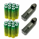 Skywolfeye 14500 Battery 1200MAH 3.7V Rechargeable Cell For Torch Usa Lot. Fixed Price $30.14.