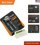 Fenix ARE-D2 Usb Powered Two Bay Smart Battery Charger For 21700/18650/16340 .... Fixed Price $51.19.