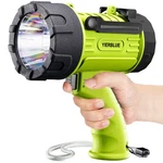 Yierblue 100,000 Lumens Rechargeable Led Spotlight Flashlight IP67 Waterproof Se. Fixed Price $77.66.